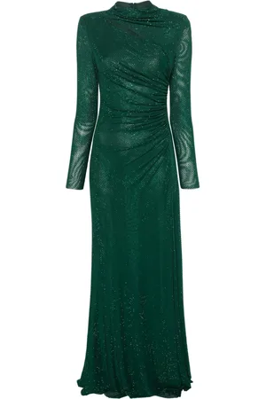 Self-Portrait Vestido largo con detalles de strass