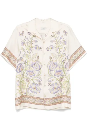 Etro Camisa bowling con estampado floral