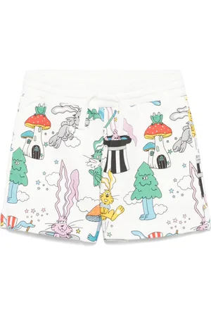 Stella McCartney Shorts con ilustración estampada