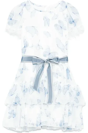 MONNALISA Vestido con mariposas estampadas