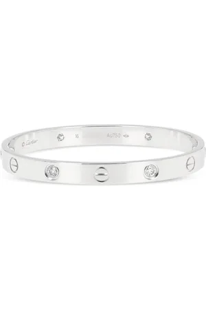 Cartier Pulsera Love 4 en oro blanco de 18kt con diamantes