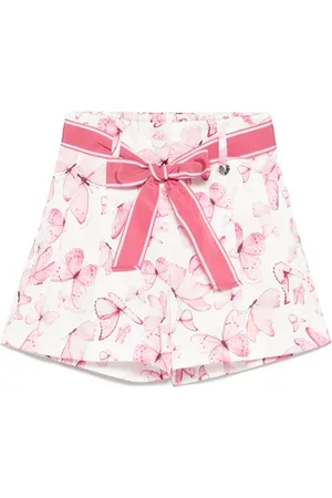 MONNALISA Shorts con estampado de mariposas