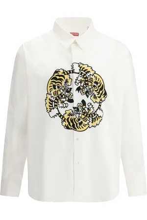 Kenzo Camisa con estampado de tigre