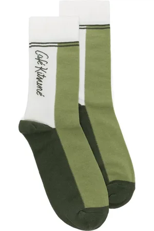 Café Kitsuné Calcetines con diseño color block