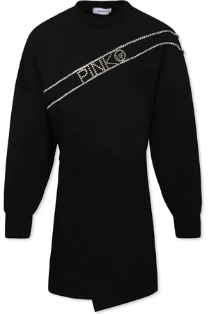 Pinko Vestido con logo de strass