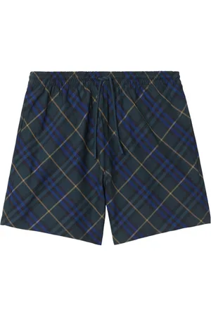 Burberry Shorts de playa con cuadros estampados
