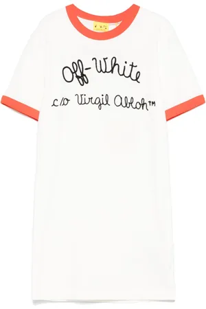 OFF-WHITE Vestido con logo bordado