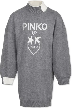 Pinko Vestido con logo en intarsia