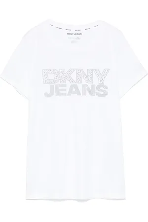 DKNY Playera con logo y apliques