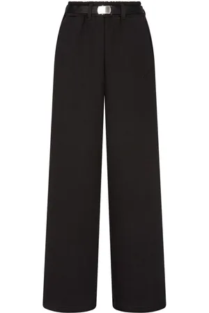 Studio Tomboy Pantalones de tejido de rizo con cinturón