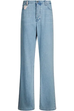 Liu Jo Jeans rectos con dije de gema