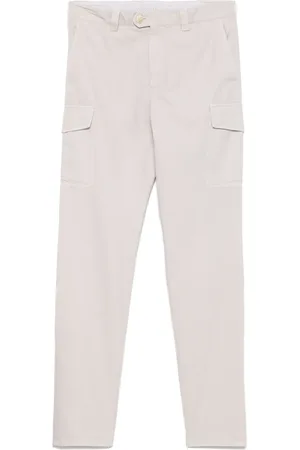 Brunello Cucinelli Pantalones cargo con diseño recto