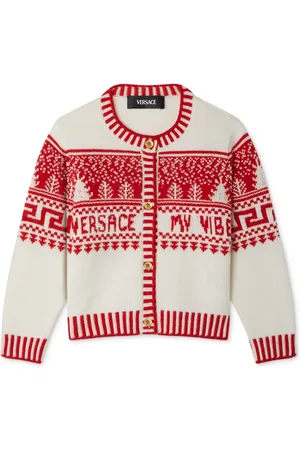 VERSACE Cárdigan en tejido Fair Isle en jacquard