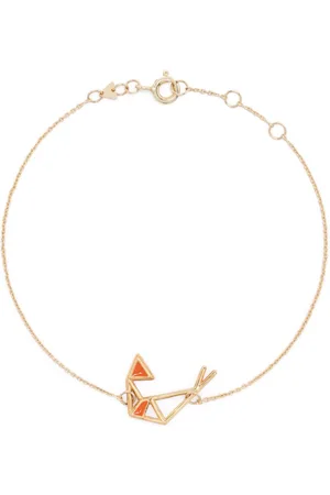 Aliita Pulsera Camaron en oro rosa de 9kt con esmalte