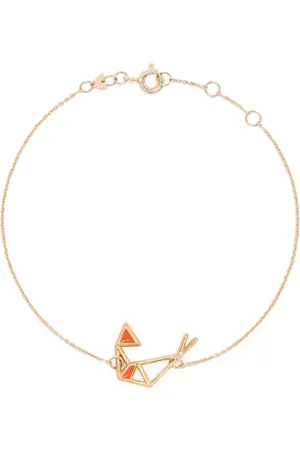 Aliita Pulsera Camaron en oro rosa de 9kt con esmalte