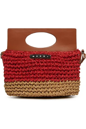 Marni Bolsa con efecto de rafia