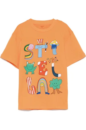 Stella McCartney Playera con logo estampado