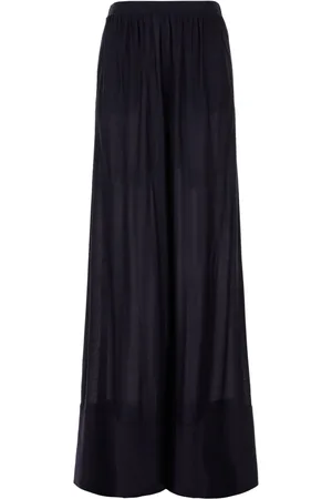 Malo Pantalones palazzo con paneles traslúcidos