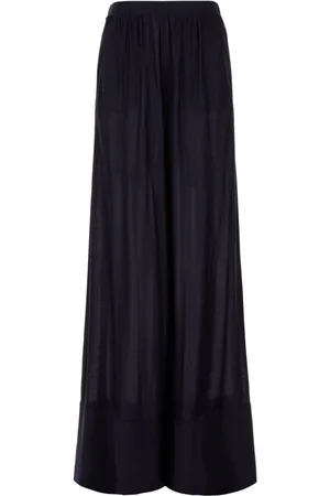 Malo Pantalones palazzo con paneles traslúcidos