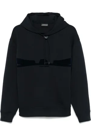 Emporio Armani Hoodie con logo afelpado