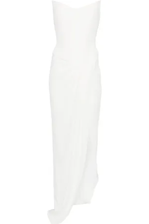 ALEX PERRY Vestido largo estilo corset