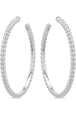 Van cleef Arracadas en oro blanco de 18kt con diamantes