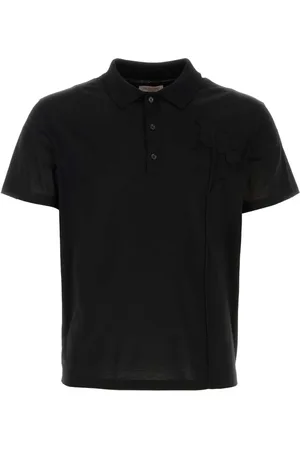 VALENTINO GARAVANI Playera tipo polo con aplique floral