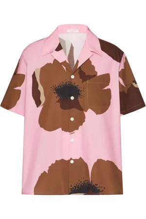 VALENTINO GARAVANI Camisa bowling con estampado Flower Portrait