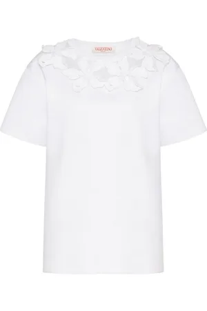 VALENTINO GARAVANI Playera con aplique floral