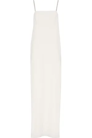 Brunello Cucinelli Vestido de fiesta con detalle de cadena Monili