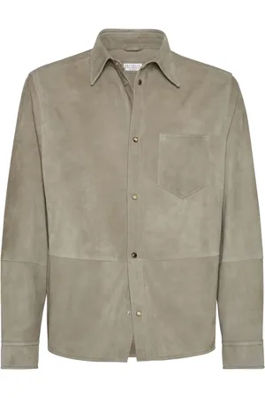 Brunello Cucinelli Camisa de gamuza