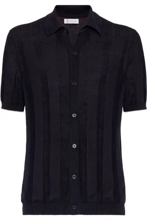 Brunello Cucinelli Camisa tejida manga corta