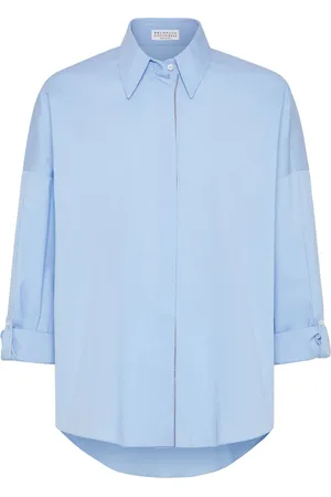 Brunello Cucinelli Camisa de popelina