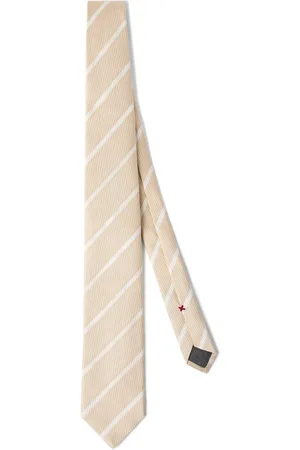 Brunello Cucinelli Corbata con motivo de rayas