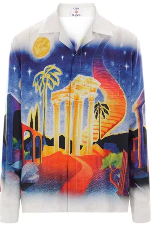 Casablanca Camisa de seda Midnight Acropolis