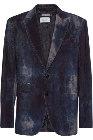 Philipp Plein Blazer de terciopelo con efecto lavado