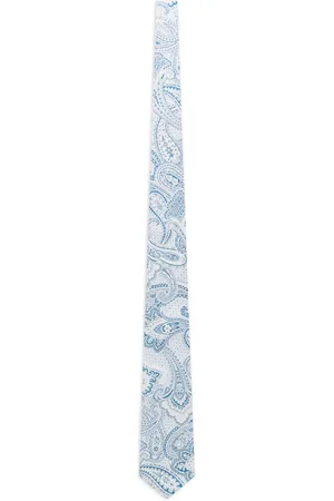 Etro Corbata de seda estampada
