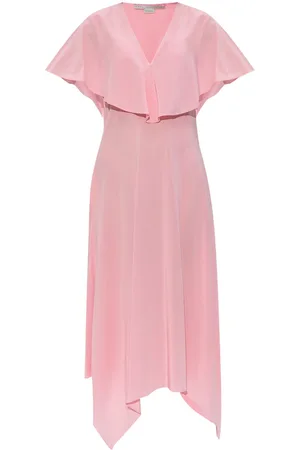 Stella McCartney Vestido midi con diseño drapeado