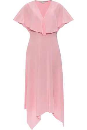 Stella McCartney Vestido midi con diseño drapeado