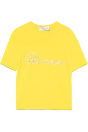 BLUMARINE Top con detalles del logo