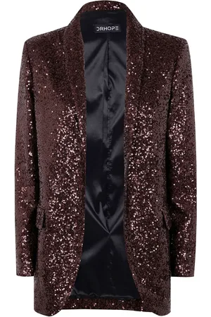 DRHOPE Blazer con lentejuelas