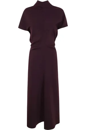 DRHOPE Vestido midi con detalle drapeado
