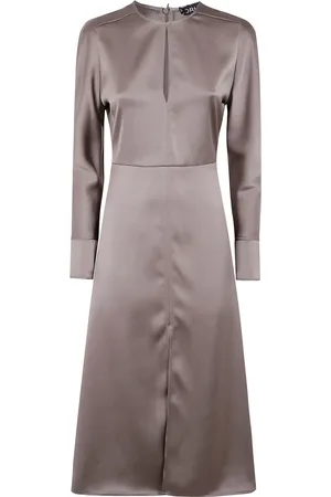 DRHOPE Vestido midi de satén