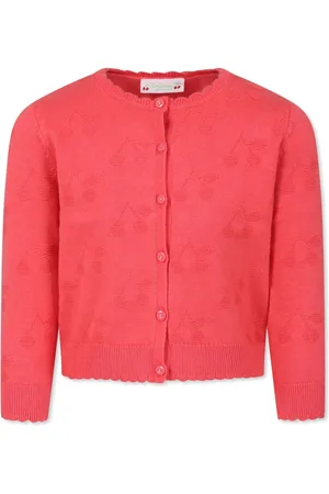 BONPOINT Cárdigan con motivo de cerezas en jacquard