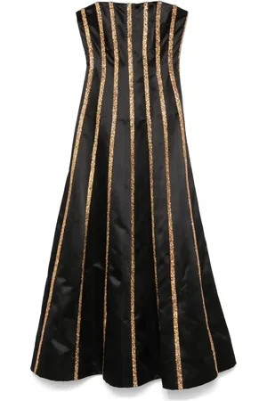 JEAN-LOUIS SABAJI Vestido largo con diseño strapless