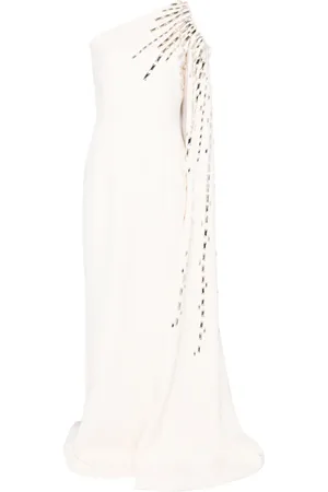 JEAN-LOUIS SABAJI Vestido con detalles de cristal