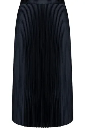 THEORY Falda midi con diseño plisado