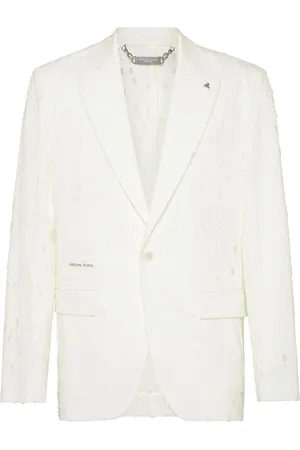 Philipp Plein Blazer con efecto envejecido