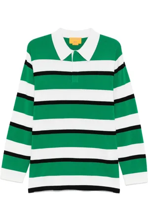 Guest In Residence Playera tipo polo estilo rugby con motivo de rayas
