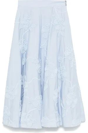 ROTATE Falda larga con aplique floral